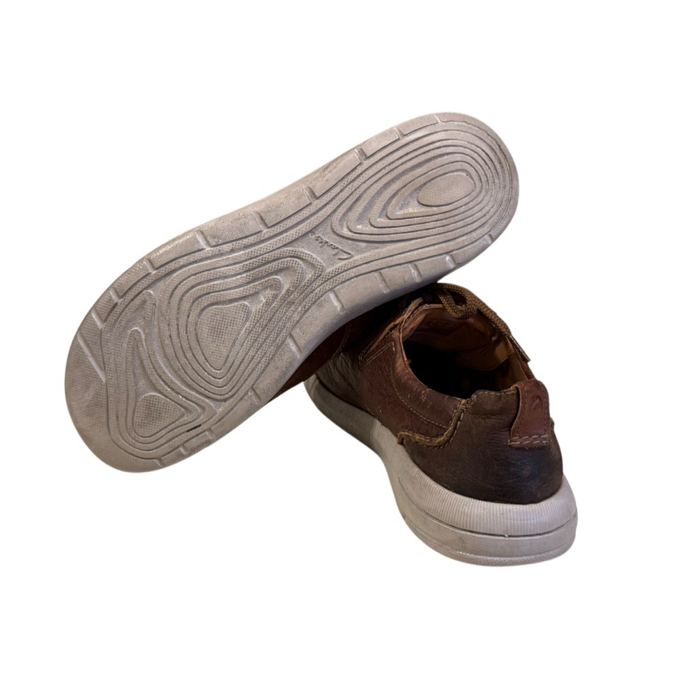 Clarks Men's Driftway Low Dark Brown Leather Casual Comfort Shoes Size 11M - Picture 6 of 11